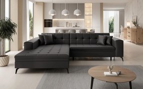 Ъглов диван Gessola-Left-Black