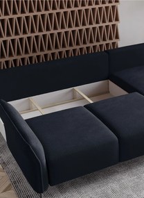 Ъглов диван Джозефин-антрацит-десен