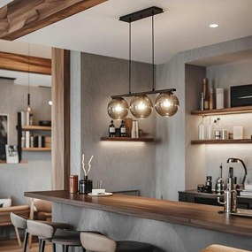 Пендел ТРЕВИЗО, черен/сив, 3хE27