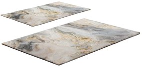 Сиви-бежови килими за баня в комплект от 2 бр. 60x100 cm – Foutastic