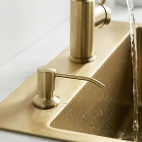 Дозатор Rea LON Brush Gold