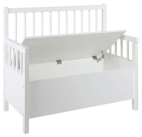 Бяла трапезна пейка със склад Assila Aster - Actona