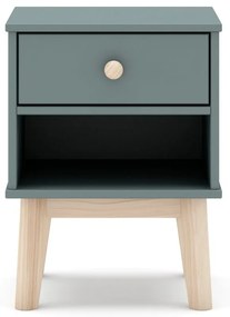 Детско нощно шкафче сиво-зелено Esteban – Marckeric