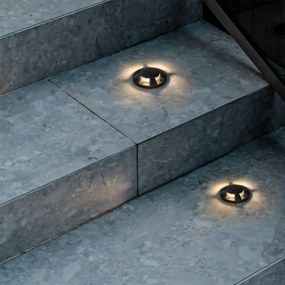 Модерен градински прожектор черен GU10 50mm 4-светлинен ефект IP65 - Cellar