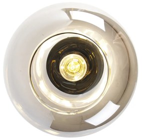 Интелигентен таванен аплик черен със злато и опушено стъкло с Wi-Fi A60 - Zuzanna