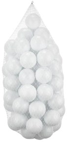 Пластмасови топки за игра 50 бр., Ø 7 см, бели