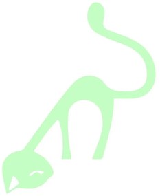 Светещ стикер Сладка котка - Ambiance