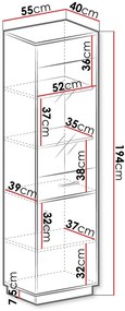 Витрина Santiago SN2-Drus