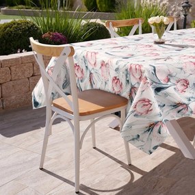 Покривка за маса, шал с тропически ботанически десен Ширина: 140 см | Дължина: 220 см