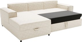 Ъглов диван Santos-Бял ляв