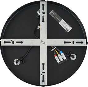 Кръгъл плафон тъмен бронз кръгъл 3-светлина регулируем - Veerle