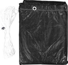 Калъф градинска мебел с 6 капси за газово барбекю 180x80x125 см