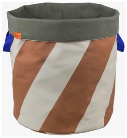 Текстилен кош за пране в тухлен цвят/кремав 5 l Diagonal – Mette Ditmer Denmark