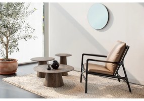 Кръгла странична масичка от масивен дъб ø 40 cm Mushroom – Gazzda