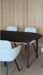 Кръгла сгъваема трапезна маса от масивен дъб ø 120 cm Derrymore – Rowico