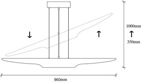 Черно висящо осветително тяло Efsun - Opviq lights