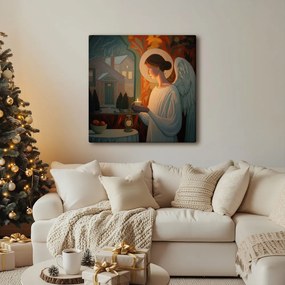 Картина на платно – Ангел със свещ