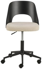 Офис стол в черен и бежов цвят Lucy – Actona