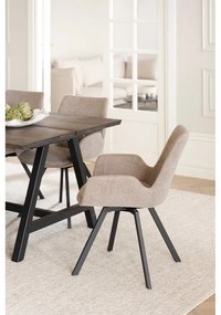 Бежови тапицирани трапезни столове в комплект 2 бр. Norwell – Rowico