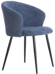 Сини метални трапезни столове в комплект 2 бр. Radaja – Light &amp; Living