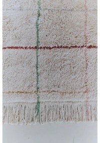 Кремав ръчно изработен памучен килим подходящ за пране 90x130 cm Color Lines – Lorena Canals