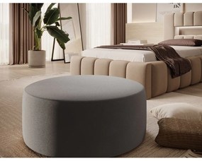 Светлокафяво единично легло 90x200 cm тапицирано с място за съхранение с включена подматрачна рамка Lamica – ELTAP