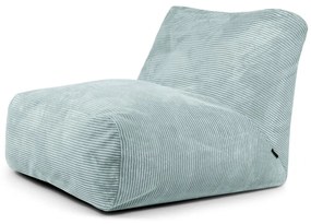 Пуф от рипсено кадифе в цвят мента Tube 100 – SLOWDOWN