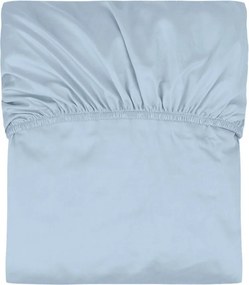 Светлосин еластичен памучен чаршаф 180x200 cm Oba – noo.ma