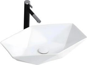 REA-U6643 - Мивка за плот VEGAS 37x57 cm керамика/гланцово бяло