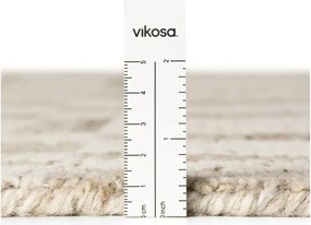 Кремав ръчно изработен вълнен килим 200x300 cm Boho 1.0 Linara – Vikosa