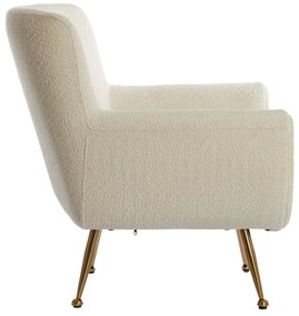 Кремаво кресло от букле Vinstra – Light &amp; Living