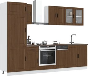 3314818 vidaXL Комплект кухненски шкафове от 8 части Kalmar, инженерно дърво