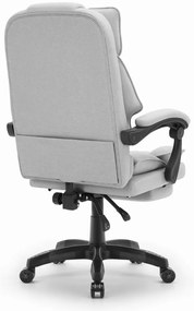 Ергономичен офис стол HC-1031 с поставка за крака - сив