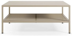 Кремава метална масичка за кафе 60x100 cm Fayna – Marckeric