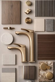 Смесител за мивка PREMIUM Rea Joe Brush Gold low