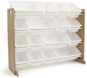 GINGER HOME Органайзер/етажерка 4 нива WOOD/WHITE