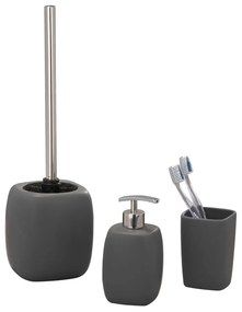 Сива керамична чаша за четки за зъби Faro - Wenko