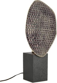 Антрацитна метална настолна лампа с метален абажур (височина 46 cm) Neev – Bizzotto