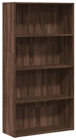 857946 vidaXL Библиотека, кафяв дъб, 80x30x152 см, инженерно дърво