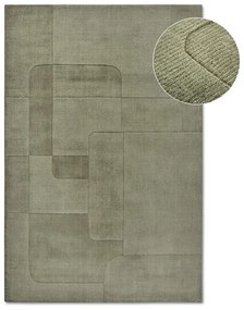 Зелен ръчно изработен вълнен килим 190x280 cm Charlotte – Villeroy&amp;Boch