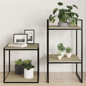 805176 vidaXL Рафтове за етажерка, 4 бр, дъб сонома, 40x40x1,5 см, ПДЧ