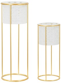 Метални стойки за цветя 2 бр. ø 17 cm (височина 46 cm) Whity – Mauro Ferretti