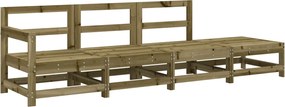 825540 vidaXL Градински лаундж комплект, 4 части, импрегниран бор