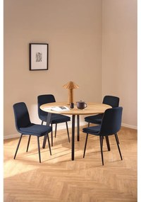 Тъмносин трапезен стол Becca – Actona