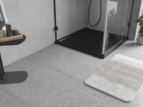 Mexen Flow квадратен плосък поддушов тава 85 x 85 см, черен мат - 46S708585