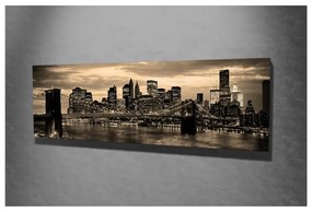 Живопис върху платно Ню Йорк, 80 x 30 cm - Wallity