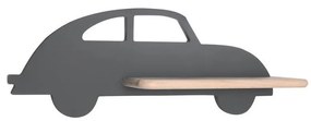 LED Детски аплик с рафт CAR LED/5W/230V сив/дърво