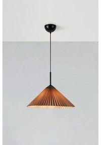 Сиво висящо осветително тяло ø 50 cm Plisado - Markslöjd