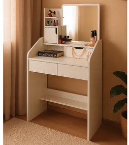 Козметична тоалетка с огледало и чекмеджета