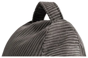 Тъмнокафяв пуф от рипсено кадифе Play Amuse – SLOWDOWN